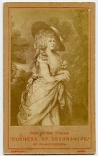 1.000 Reward for Stolen Art- Duchess of Devonshire by Gainsborough ,CDV Photo UK picture