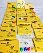 Vintage 1967 & 1968 Go-Mo Game Playing Kit Phonics Speech Teaching Lot picture