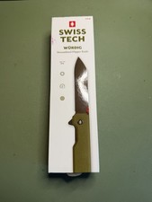 Swiss Tech Würdug Wurdig Flipper Pocket Knife - Aus-8, Ceramic Bearing, Micarta picture