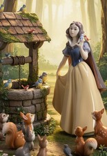Retired Lladro Disney Collection Snow White Porcelain Figurine 07555 With Box picture
