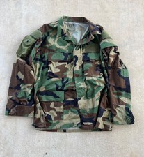 Large reg raid modded 1995 woodland BDU shirt with LBT strobe oldgen seals gwot picture