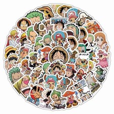 One Piece 100 Pack Sticker Animation Set Waterproof Anime Decals - US Seller picture