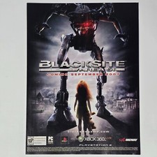 Blacksite Area 51 Xbox 360 PlayStation PS3 PC Sep 2007 Print Ad/Poster Promo Art picture