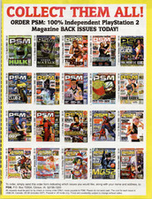 PSM Magazine PlayStation 2 Back Issues Ad Flyer 2001-2003 Video Game Print picture