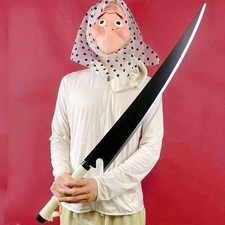 40inch Bleach Katana Sword Anime Cosplay Wooden Real Size Japanese Sabre Gift picture