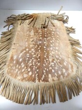 BUY IT NOW ANTIQUE 1890s BLACKFEET (PIKUNI) PLAINS INDIAN  DOE HIDE POUCH / BAG picture
