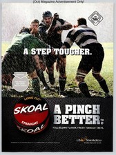 Skoal Straight Long Cut Straight Rugby Rain 2001 Advertisement picture