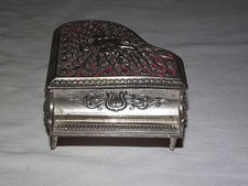 VINTAGE ANGEL HARP PIANO RING MUSICAL BOX picture