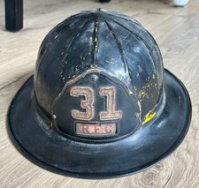 Vintage Cairns & Brothers Radnor Fire Company RFC PA Firefighter Helmet~Firemen picture
