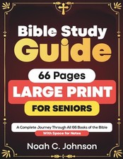 Bible Study Guide 66 Pages LARGE PRINT for Seniors: The Complete Easy-to-Read Ge picture