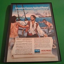 Pirates Computer Game Micro Prose Framed Print Ad 1987 8.5x11  picture