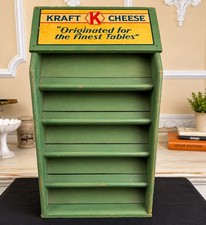 Vintage Kraft Cheese Wooden Counter Display Rack – Original Advertising Piece picture