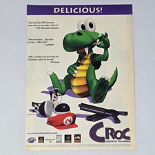 Croc Legend Of The Gobbos Sega Saturn PlayStation PS1 Mario Print Ad/Poster picture