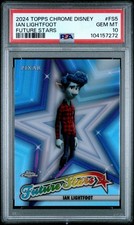 Graded 2024 Topps Chrome Disney Ian Lightfoot #FS5 Future Stars Card PSA 10 picture