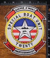 U.S. Navy's Special Boat Unit 20 (SBU-20) War to the Death Navy Patch picture