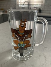 Vintage Scooby Doo Biker Glass 1998 Warner Bros Studio Store picture