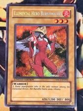 Yugioh: Elemental Hero Burstinatrix - EHC1-EN002 Secret Rare Limited Edition LP picture