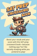SAT PREP - Crossword Book: SAT Vocabulary Crossword Puzzles – Fun Word Games for picture