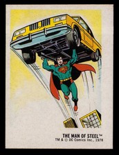 1978 Harris DC Superheroes Bread Sticker SUPERMAN THE MAN of STEEL Card 2 of 30 picture
