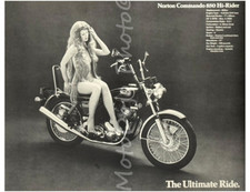 Norton Lady Godiva Hi Rider Commando Ultimate Ride Motorcycle Poster  D picture