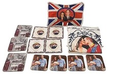 Rare- Prince William & Catherine Kate Middleton Collectables Pillow More - Lot picture