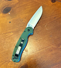 Ontario RAT Model 1 AUS-8 Pocketknife Green G10 Plain Drop Point Liner Lock picture