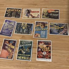 UNIVERSAL MONSTERS OF THE SILVER SCREEN STICKER SET (10) picture
