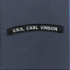CVN-70 USS CARL VINSON US NAVY Enlisted Uniform Unit Ship Squadron Rocker Patch picture