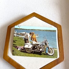 1961 A D Farrow Co Harley Davidson Columbus Ohio Dealer Calendar Postcard picture