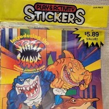 RARE Street Sharks Play & Activity Sticker Diamond Album&Sticker Packs 2306103aG picture