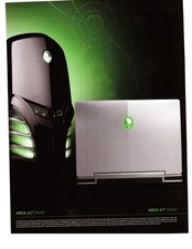 2008 Alienware Area-51 7500 Case Print Ad PCGamer Area-51 M15X Dell Computer picture
