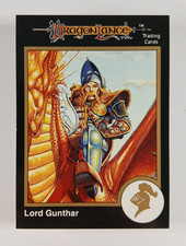 Lord Gunthar #693 Gold - Dungeons & Dragons card (1991 TSR) D&D 2e AD&D Advanced picture