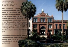 Savannah Cotton Exchange Building, 1887 Postcard picture