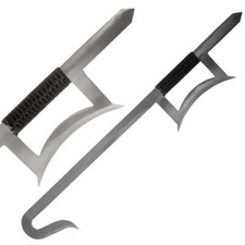 Silver Chinese Kung Fu Twin Hook Sword picture