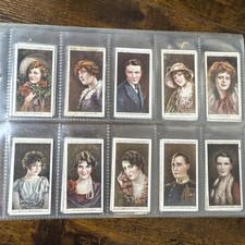 1928 W.D. & H.O. WILLS CINEMA STARS 2ND SERIES 25 Card Full Set Sleeved picture