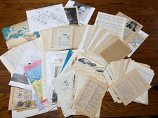100 Page Vintage Lot Old Book Ephemera Pack ,Junk Journal, Paper Craft,1852-1991 picture