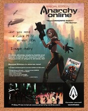 2002 Anarchy Online PC Original Advertisement / Retro Promo v1 picture