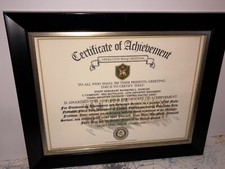 CERTIFICATE OF ACHIEVEMENT / MULTI-NATIONAL FORCES IRAQ / MNF-I picture