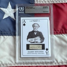 Harry Houdini Handwritten Word Cut From An Autograph Letter Signed Beckett BAS picture