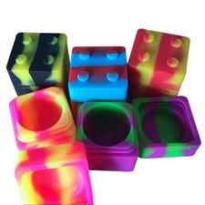 Gentcy 11ml 50Pcs Silicone Container Concentrate Storage Square Silicone Jar ... picture