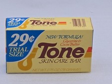 VTG NEW Tone Yellow Trial Bar Size New Formula Skin Care Bar 2.75 Oz Glycerine picture