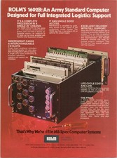 ROLM 1602B Military Computer Vintage Magazine Print Ad 1979 Mil-Spec Tech picture