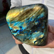 3lb Natural Labradorite Gorgeous Feldspar Crystal freeform Specimen Healing picture