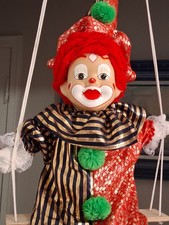 Vintage Swinging  Porcelain Clown picture