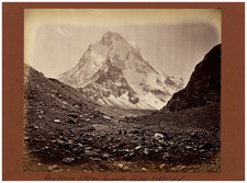 Samuel Bourne, Mount Moira and other Central Himalayan crests Original vintage p picture