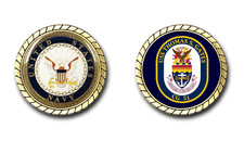 USS Thomas S. Gates CG-51 Crest Challenge Coin picture