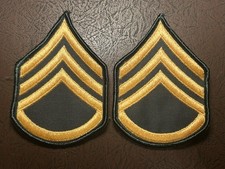 US Army Staff Sargent E-6 Rank Chevron Pair picture