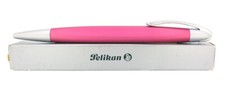CIRCA 2007 PELIKAN K74 FORM MATTE ROSE AND ALUMINUM BALLPOINT PEN NEW IN BOX picture