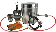 16KG Gas Metal Melting Furnace Foundry Propane Melting Furnace Tongs Casting picture