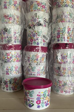 Tupperware WildFlowers Containers Set of 3 New 2.5Cup each picture